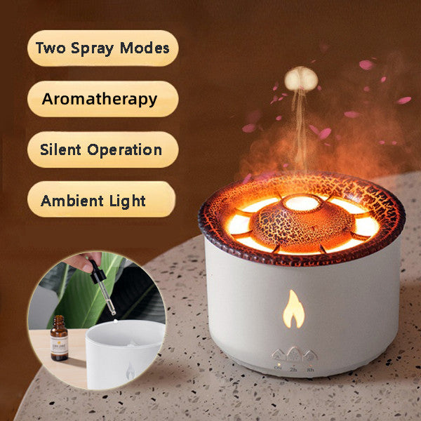 Volcano flame aromatherapy diffuser
