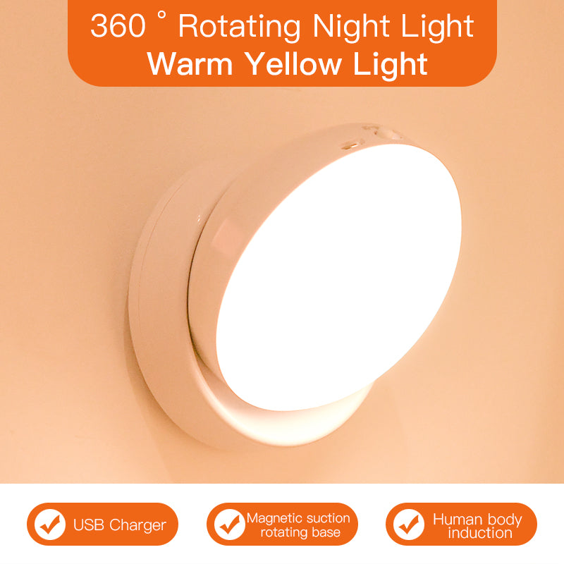 Motion sensor light warm yellow