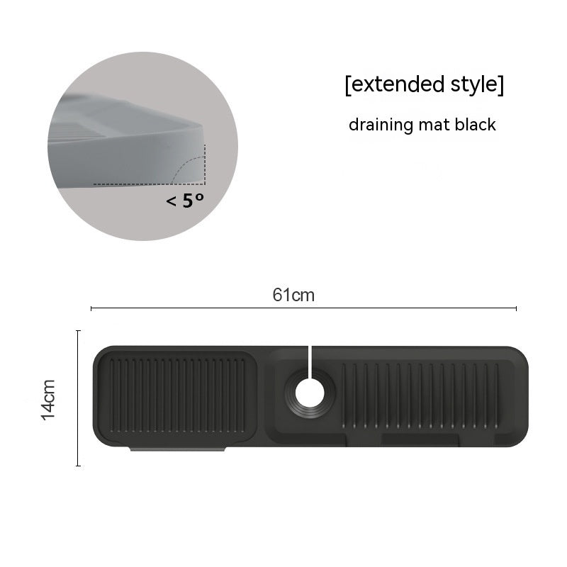 Faucet splash guard in multiple colors