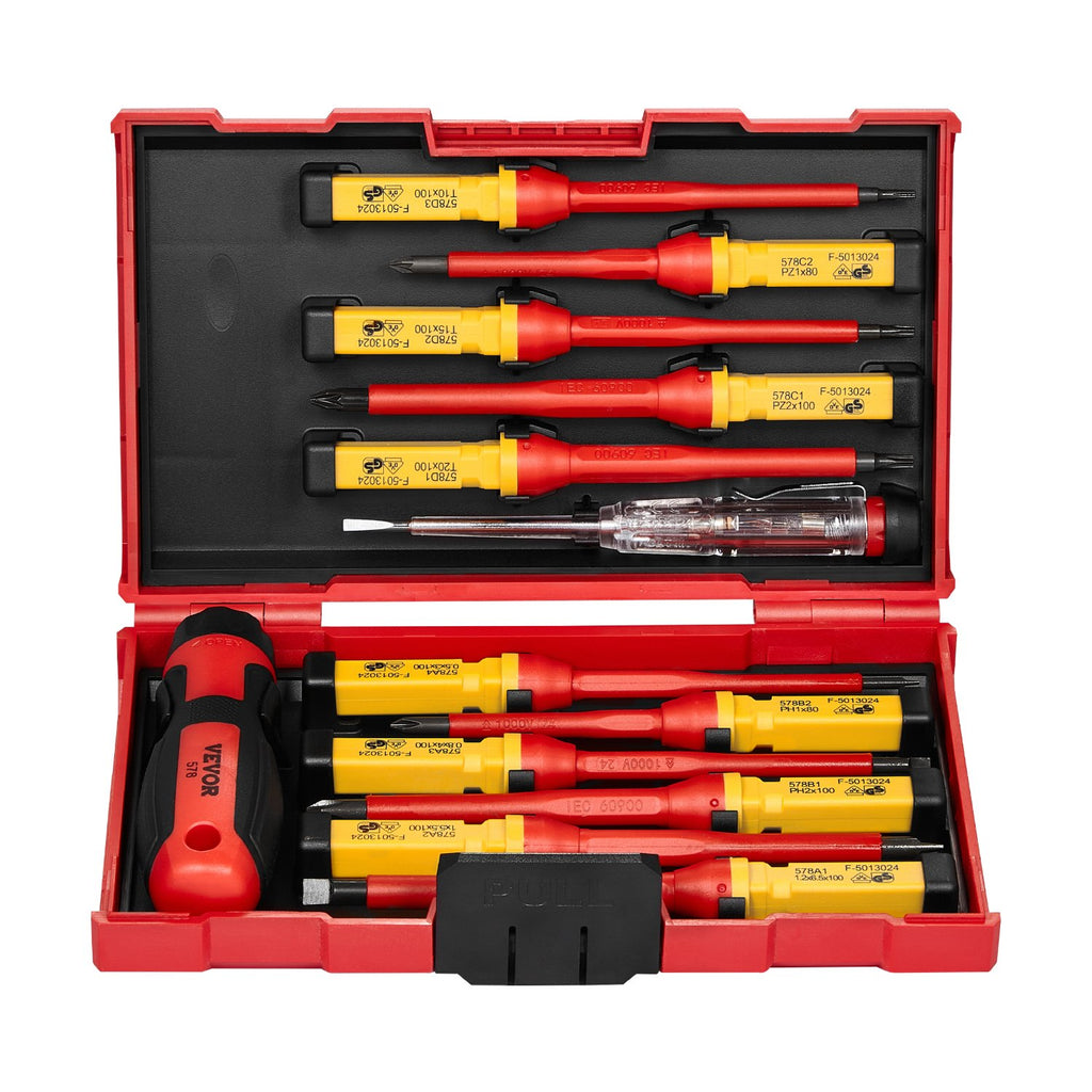 Insulated Screwdriver Set 13-piece Insulated Tool Set For Electricians