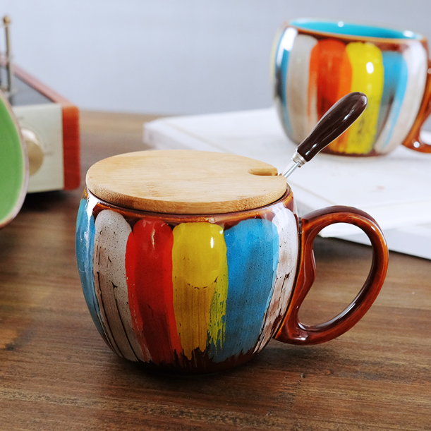 Ceramic mug set in multiple colors