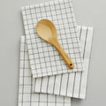 Cotton Japanese-style check kitchen tea towel