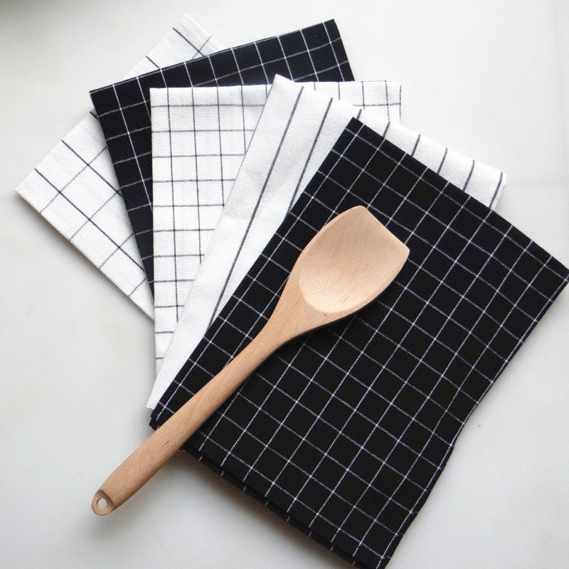 Cotton tea towel striped pattern