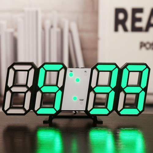 Silent digital alarm clock for living room
