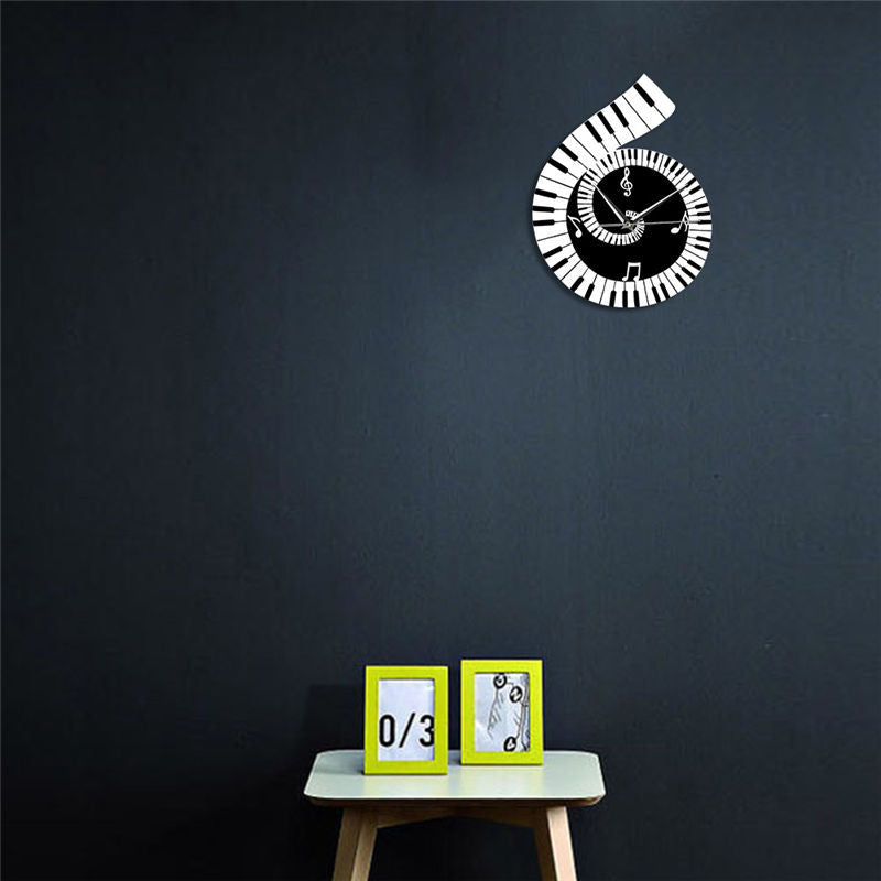 Music-themed decorative wall clock