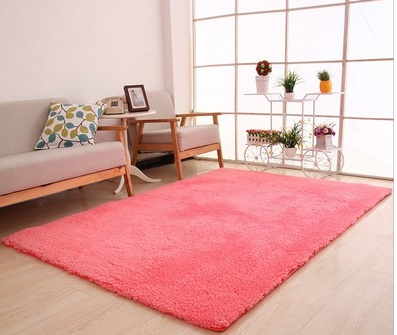 Soft shag carpet detail