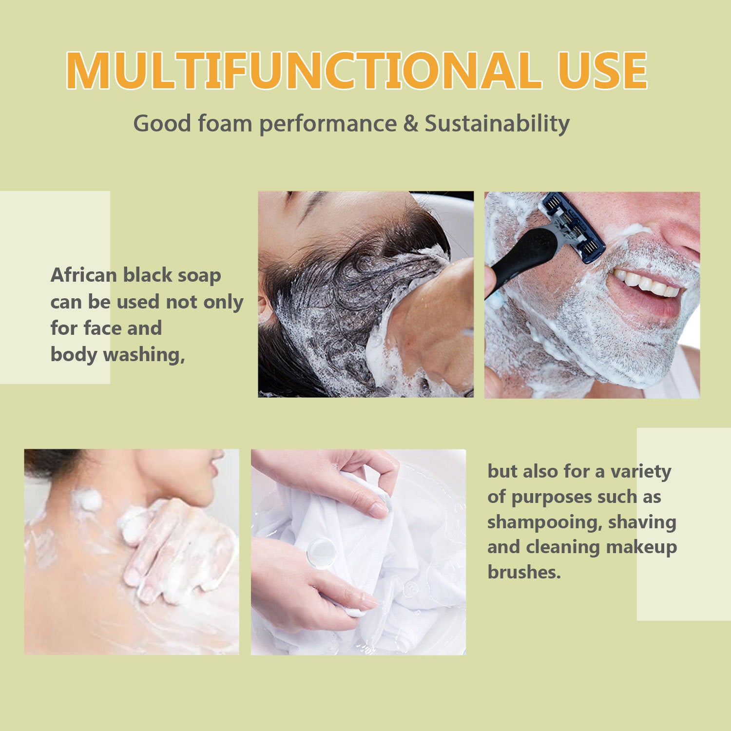 African black soap bar