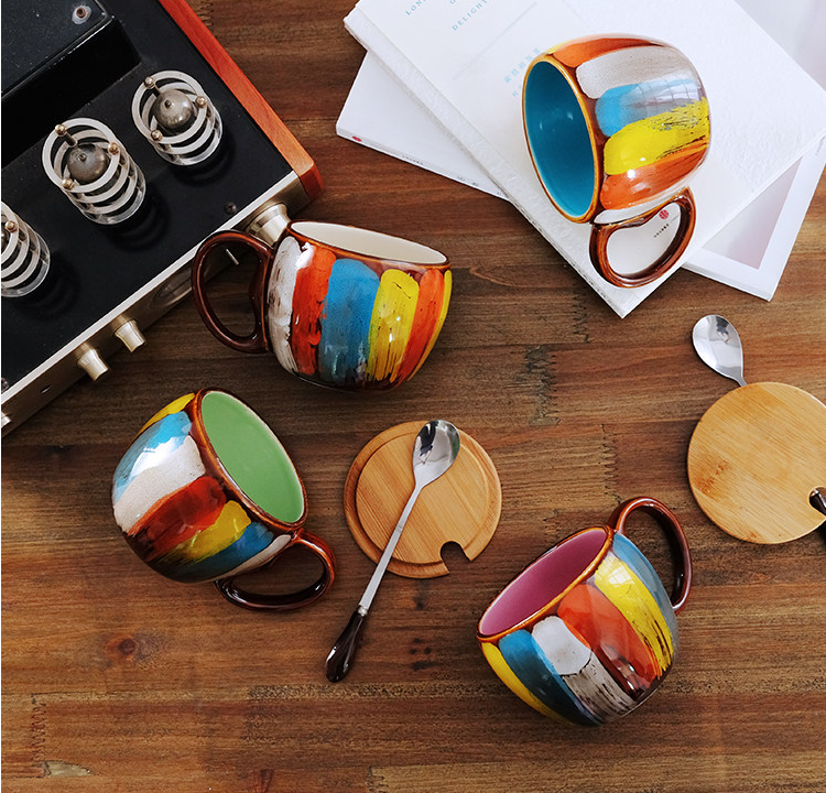 Creative ceramic mug for coffee and tea