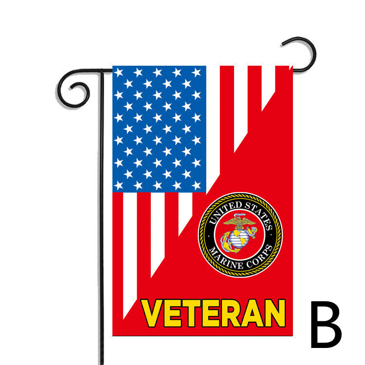 4th of July veteran garden flag