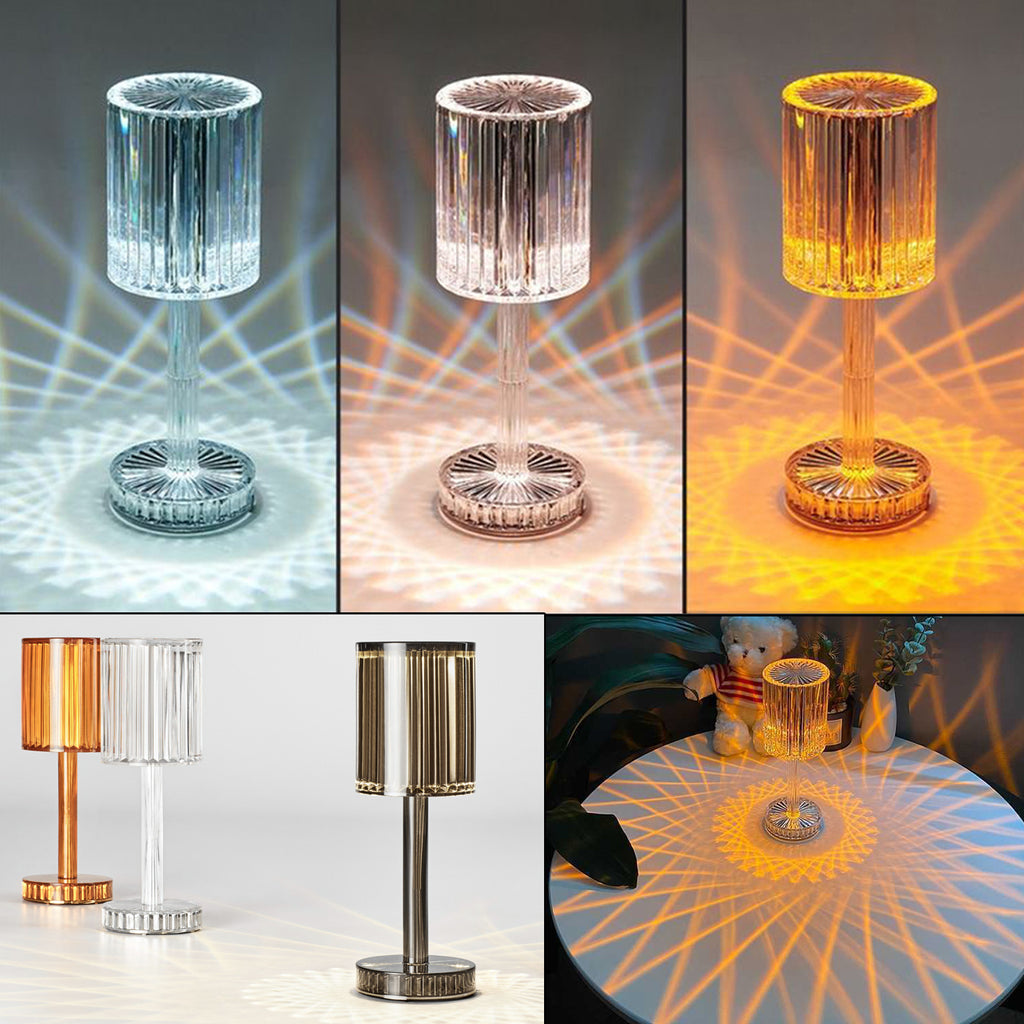 K9 crystal table lamp detail