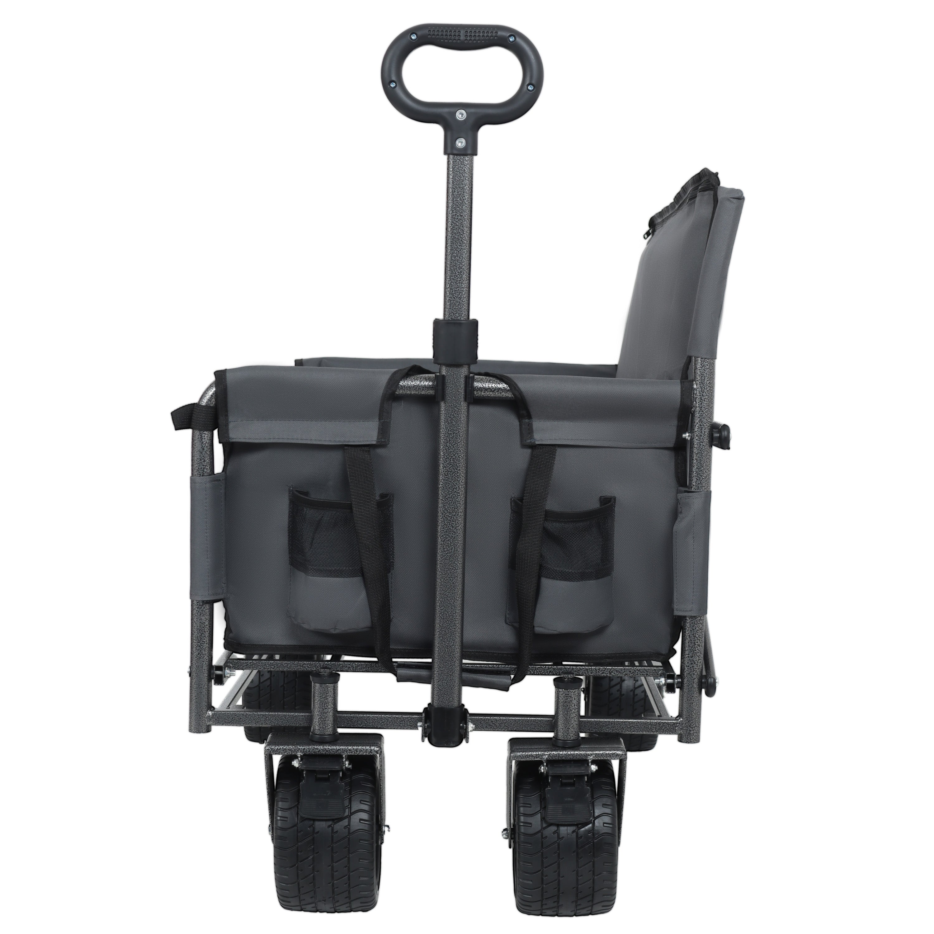 3-In-1 Convertible Folding Wagon Cart With Bench