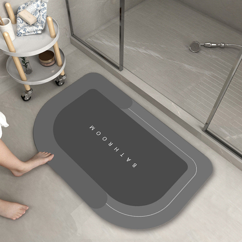 Bath mat shown in bathroom setting