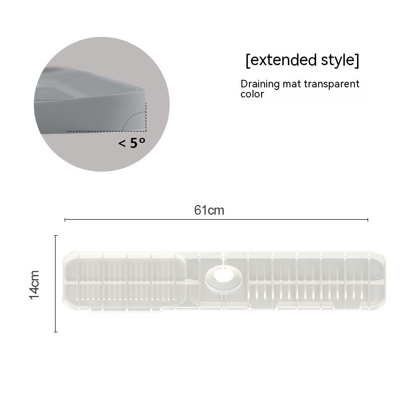 Anti-splash faucet mat detail