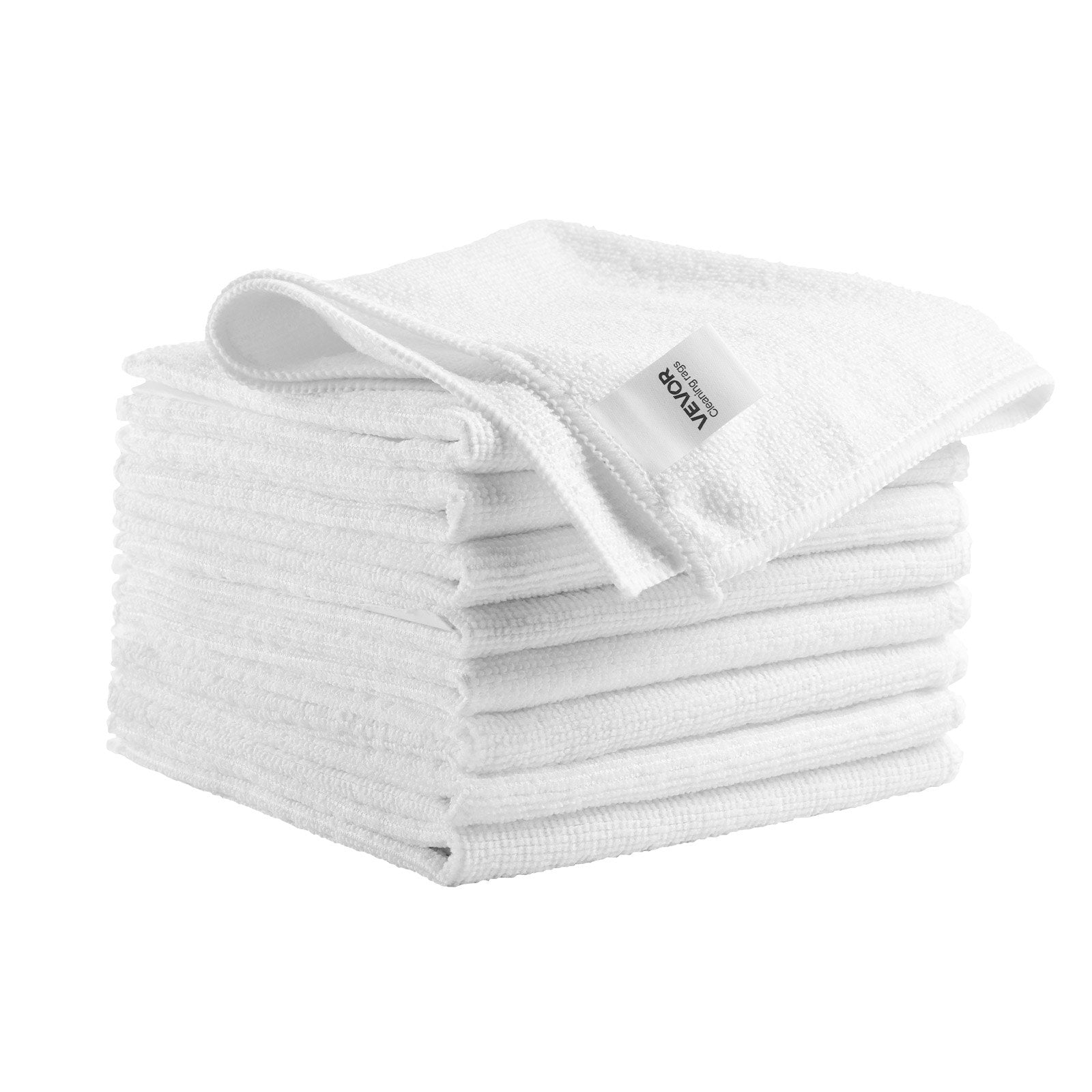 50 Pack White Microfiber Cleaning Cloth