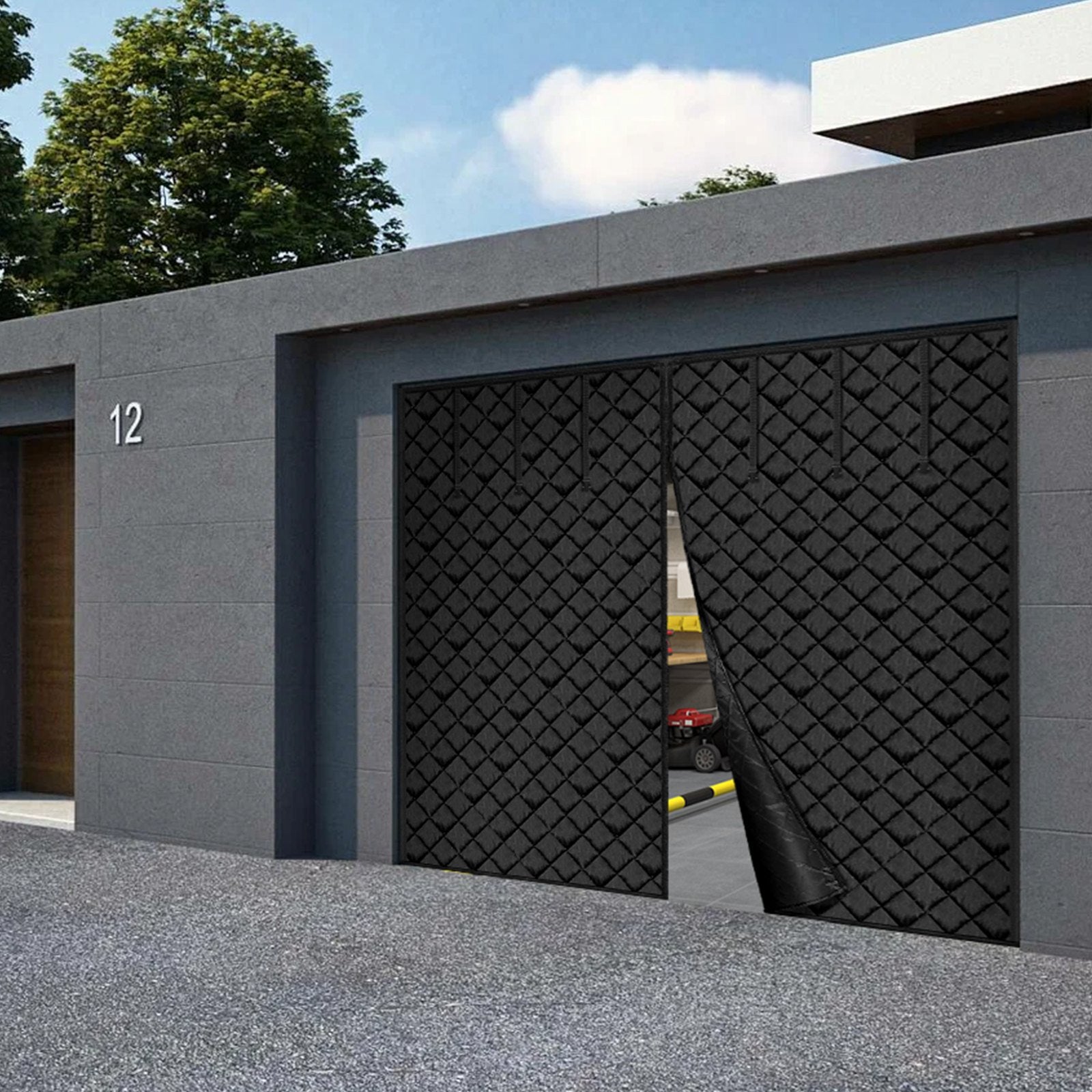 Insulated Garage Door Screen for Winter