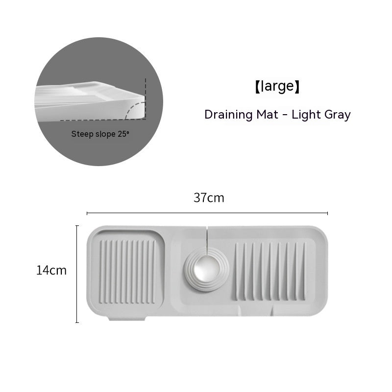 Waterproof silicone sink mat