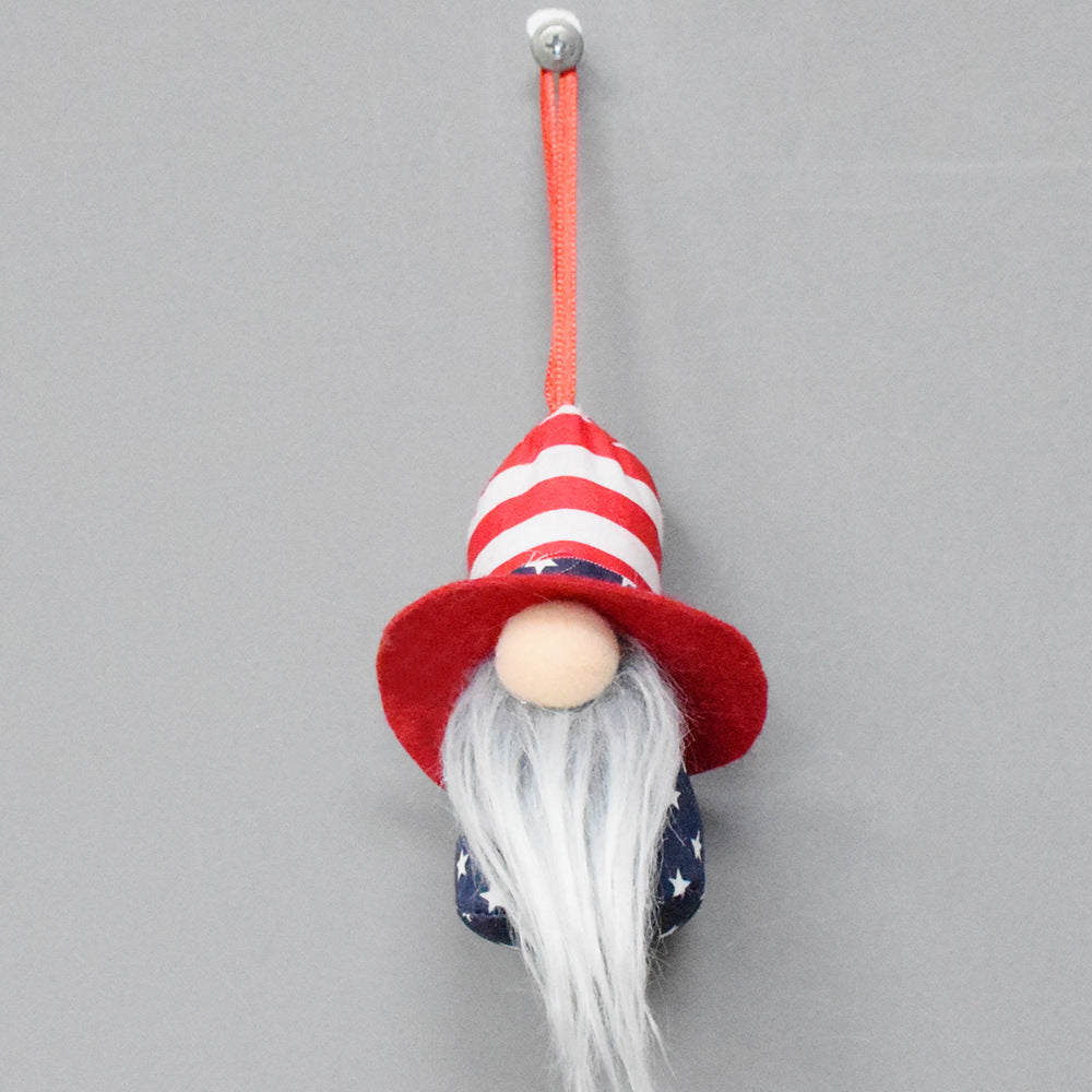 4th of July plush gnome figurine