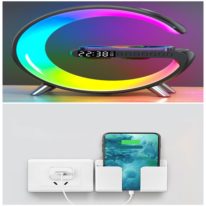 LED ambient lamp shown in multiple mood colors