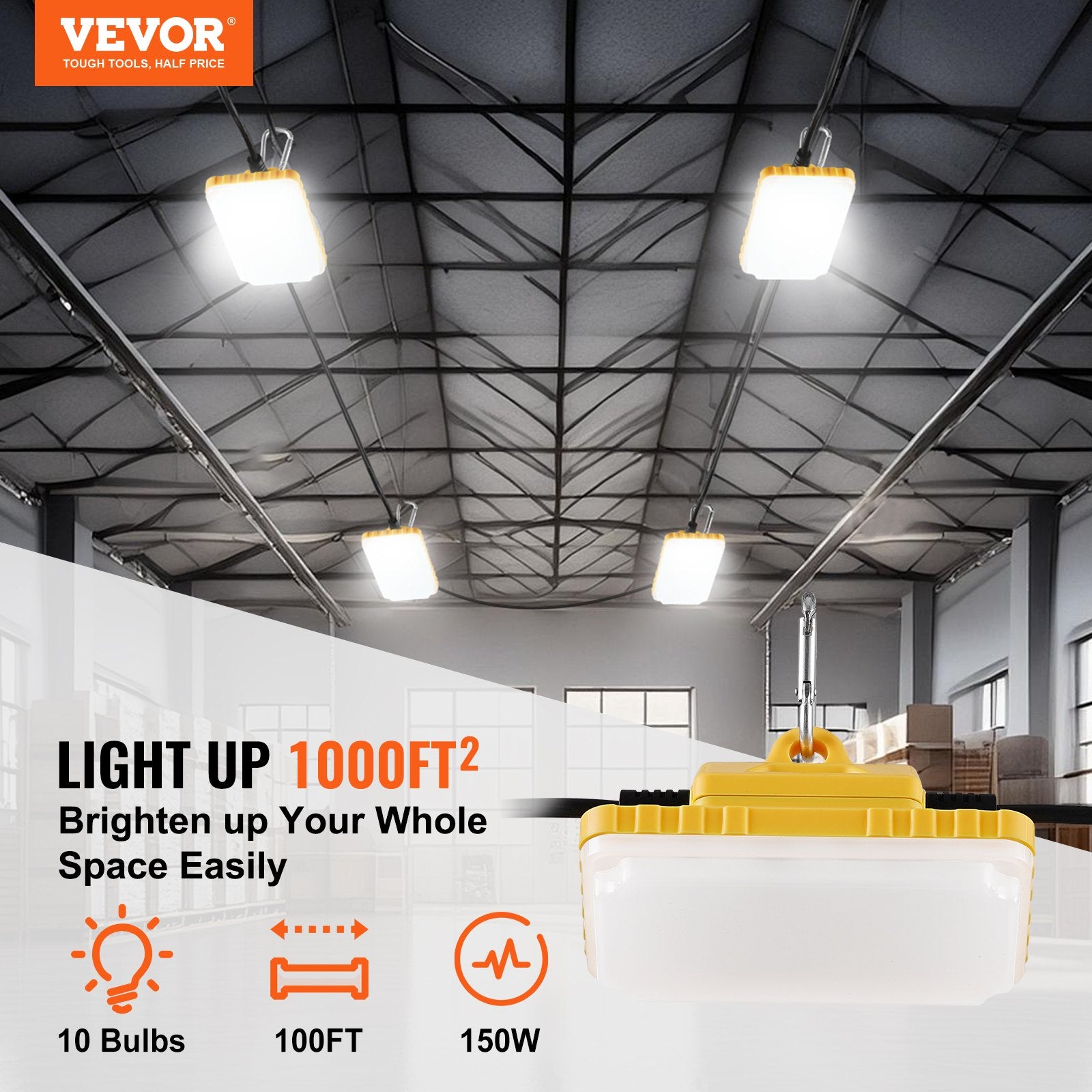 100ft Construction String Lights