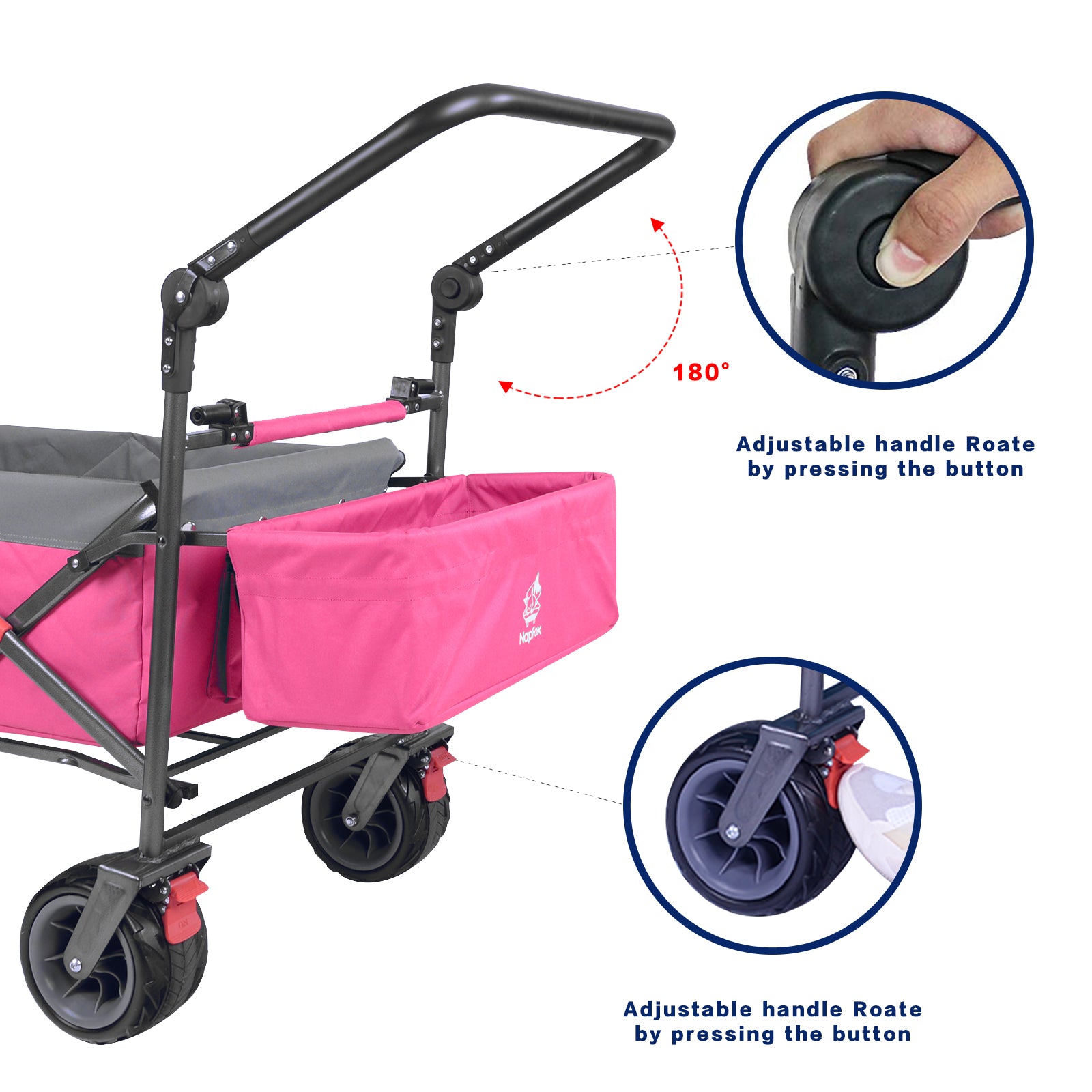 Wagon cart all-terrain wheels