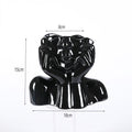 Abstract face ceramic sculptural vase