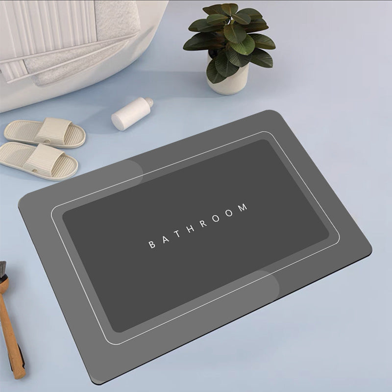 Non-slip bath mat in neutral tone