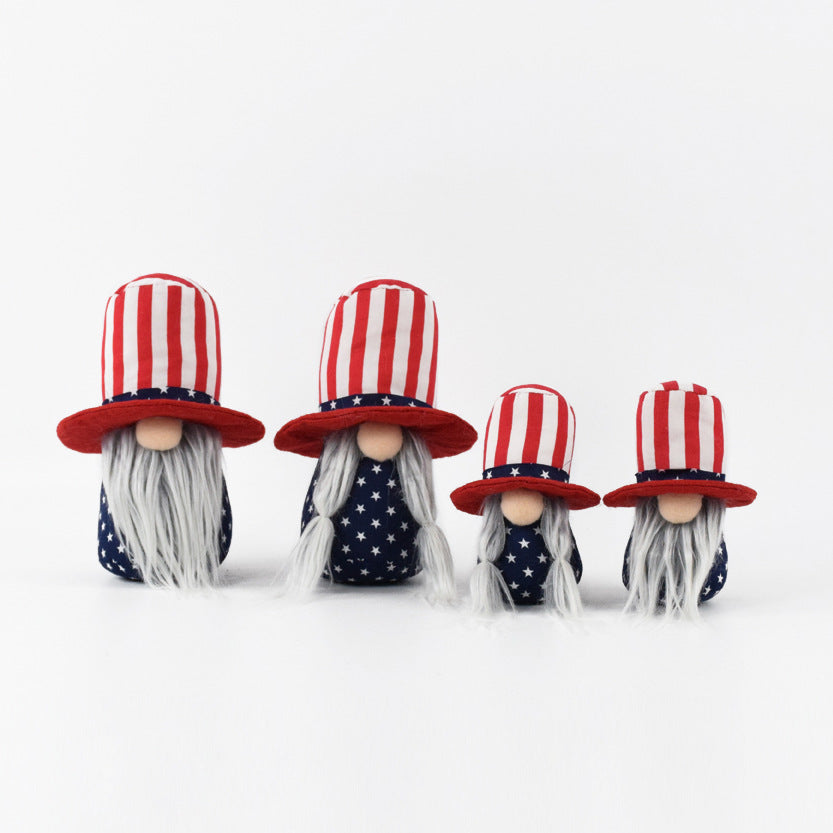 Independence Day gnome shelf decoration