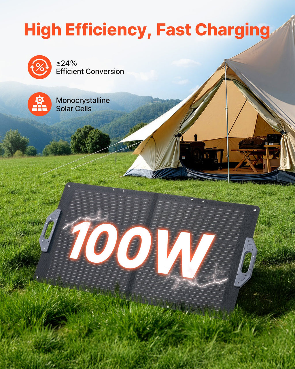 100W Foldable Solar Panel