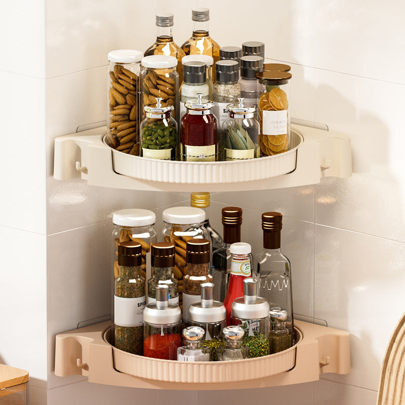 360 rotating spice rack turntable organizer