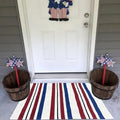 Stars and stripes patriotic doormat Americana welcome mat