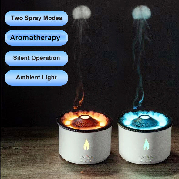 Flame diffuser mist effect