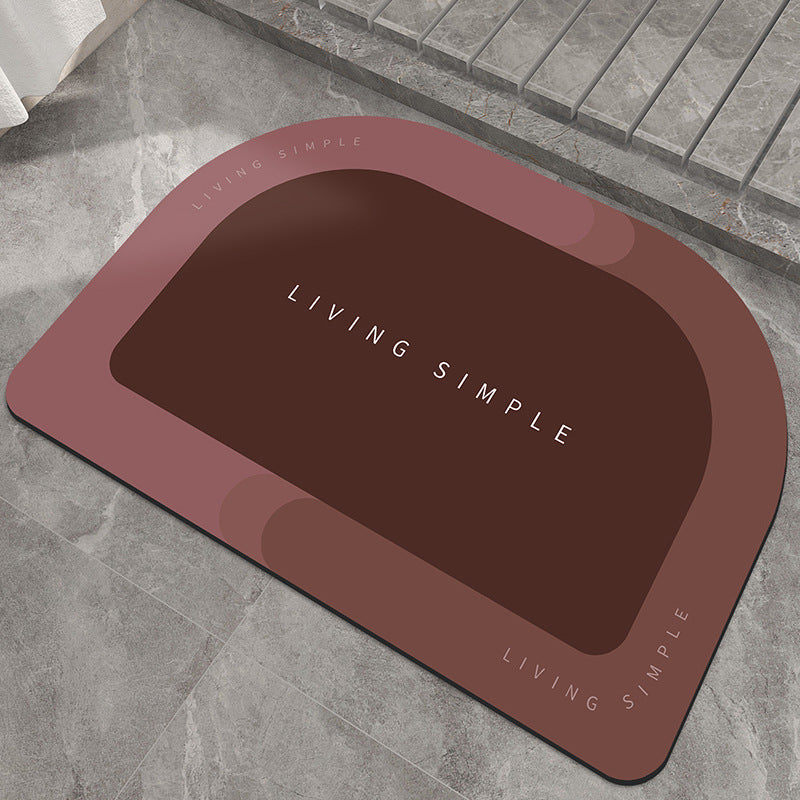 Modern non-slip bath rug