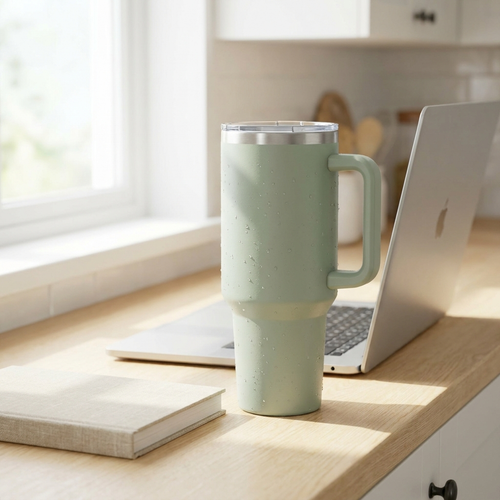 EllCo 40oz sage green insulated tumbler
