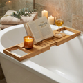 E&C bamboo bath caddy