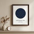 E&C custom star map print