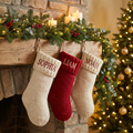 E&C personalized family Christmas stockings